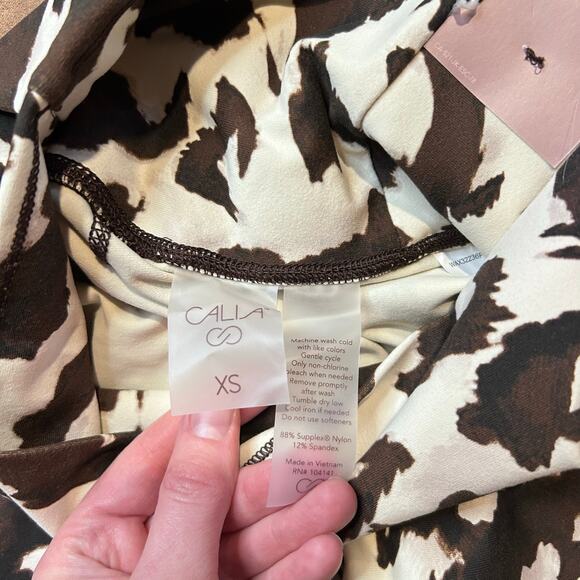 Calia Core Essential High Rise 7/8 Pony Print Ankle Leggings - Size XS - Picture 8 of 9
